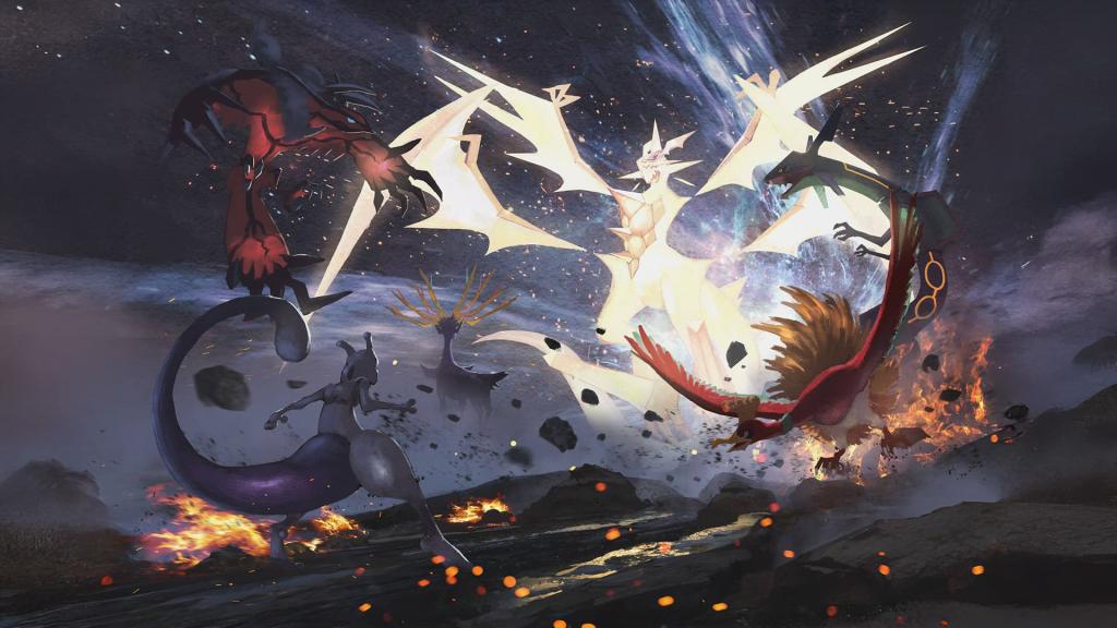 Illustration de Koraidon et Miraidon pour la Coupe de Ligue Pokémon : Quête Radieuse