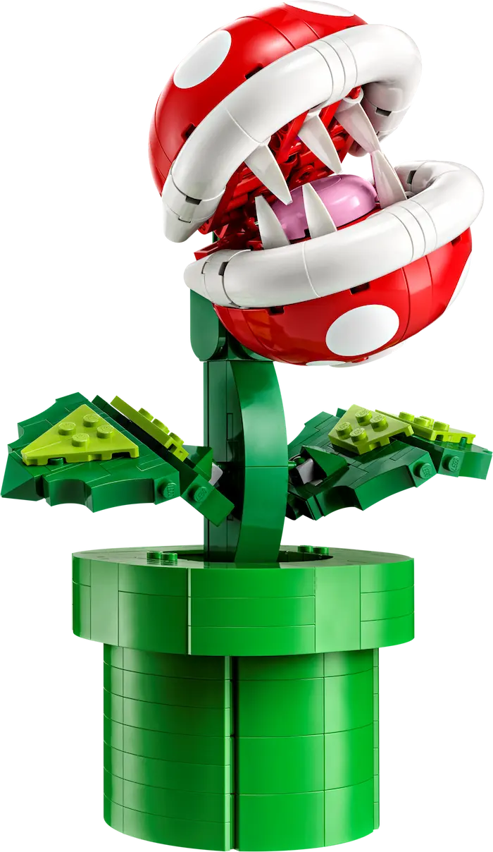LEGO Plante Piranha, qui remporteras ce trophée à monter ! trophée lego plante piranha super mario tournois mario kart wolrd herault caux